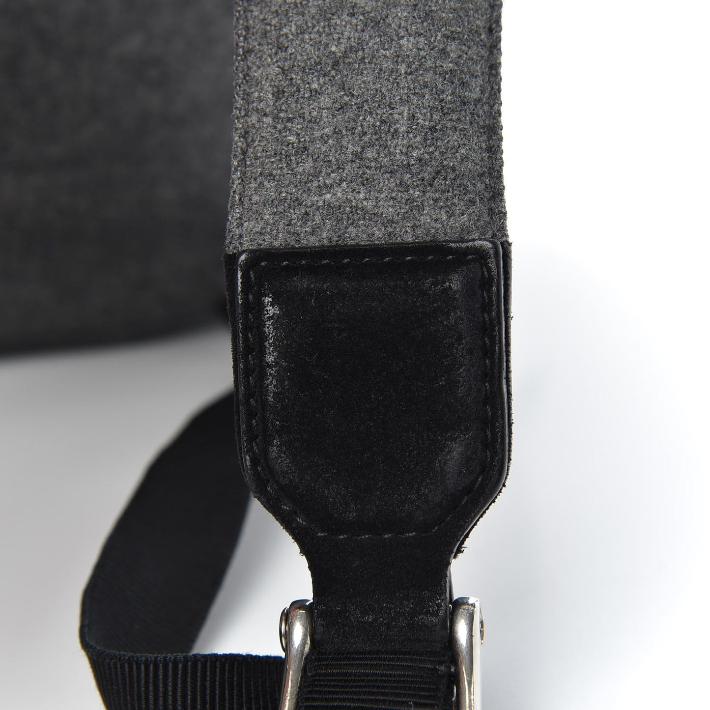 Wool Embroidered Bee Sky Backpack Grey