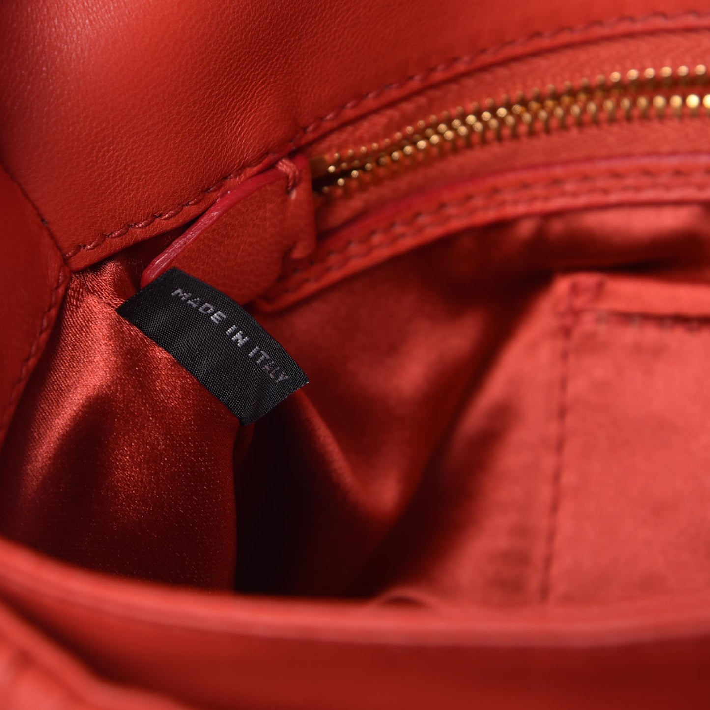 MIU MIU Nappa Matelasse Crystal Flap Clutch Lacca