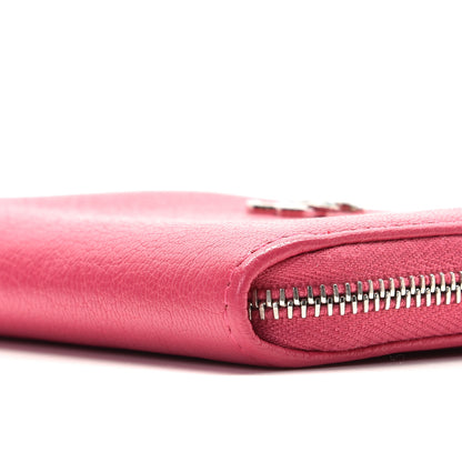 Chanel Goatskin Zip Coin Purse Fuchsia 10 of 11