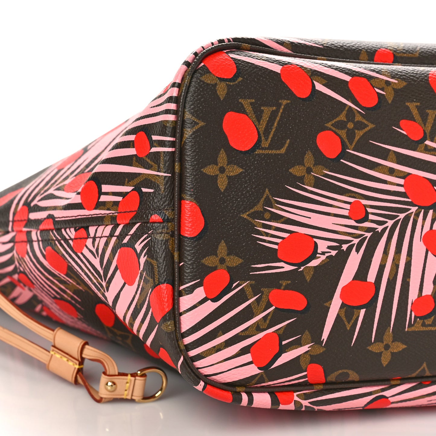 Monogram Jungle Dots Neo Neverfull MM Sugar Pink Poppy