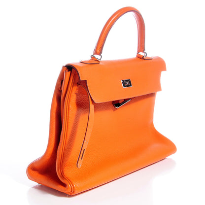Hermes Togo Kelly Retourne 35 Orange 13 of 13