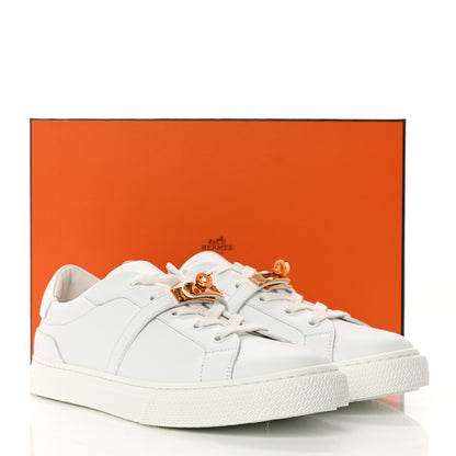 Hermes Calfskin Day Sneakers 40 White 9 of 9