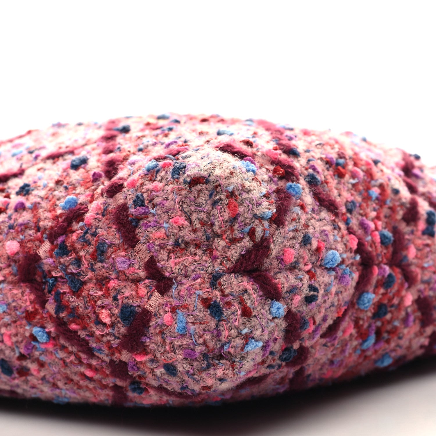 Chanel Tweed Quilted Chanel 22 Pink Burgundy 12 of 13