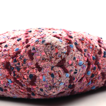 Chanel Tweed Quilted Chanel 22 Pink Burgundy 12 of 13