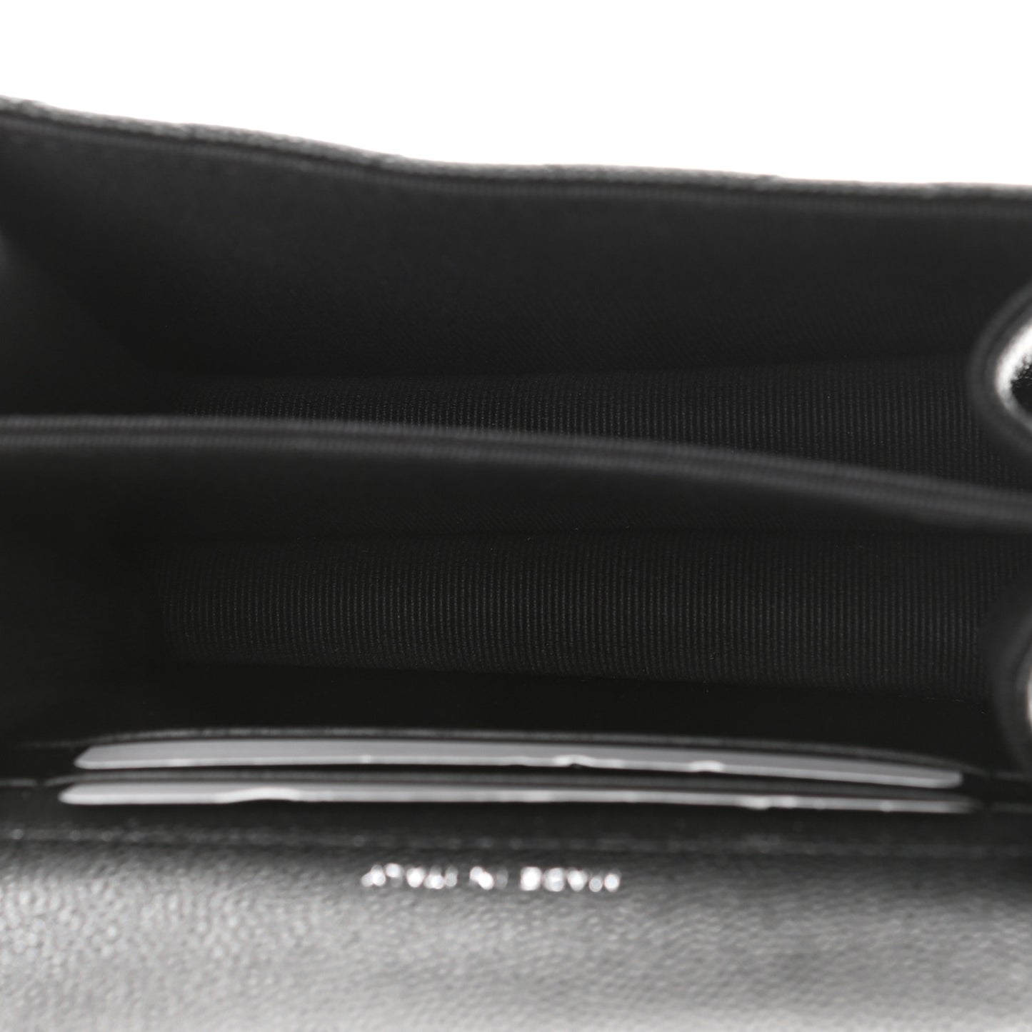 Caviar Quilted Pick Me Up Clutch With Chain Black