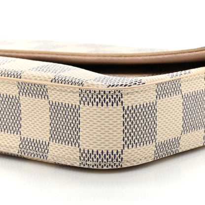 Louis Vuitton LOUIS VUITTON Damier Azur Pochette Felicie Chain Wallet Rose Ballerine 10 of 15