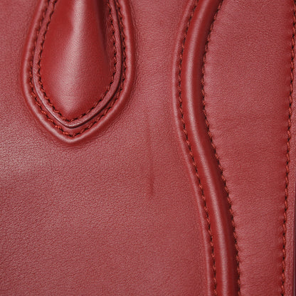 Celine Supple Calfskin Medium Phantom Luggage Red 18 of 19
