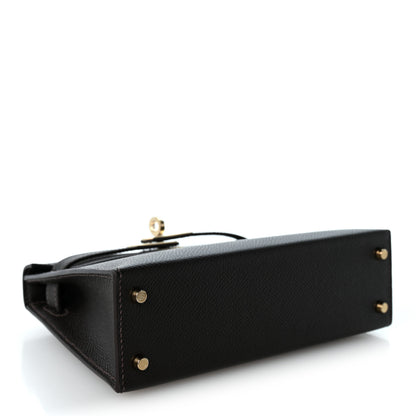 Hermes Epsom Mini Kelly Sellier 20 Bai Brun 4 of 8