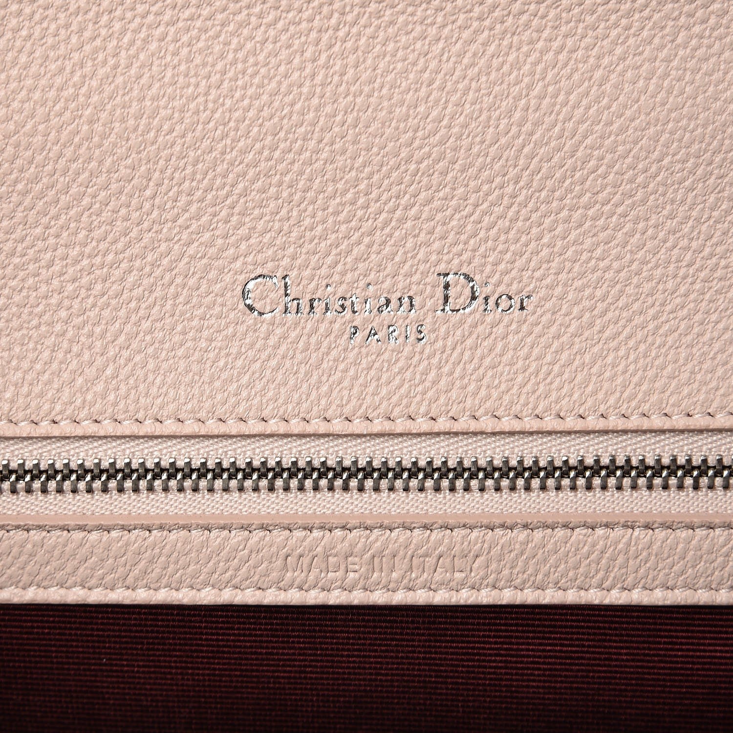 Christian Dior Grained Calfskin Medium Diorama Flap Bag Nude 6 of 6