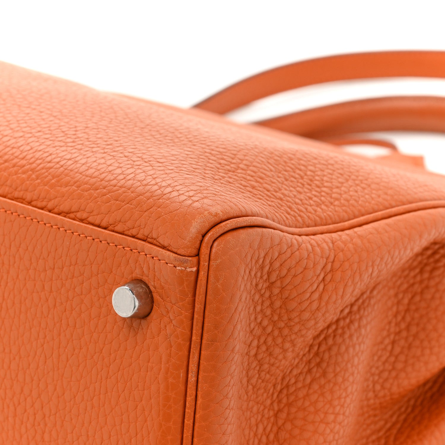 Hermes Taurillon Clemence Kelly Retourne 35 Orange 26 of 26