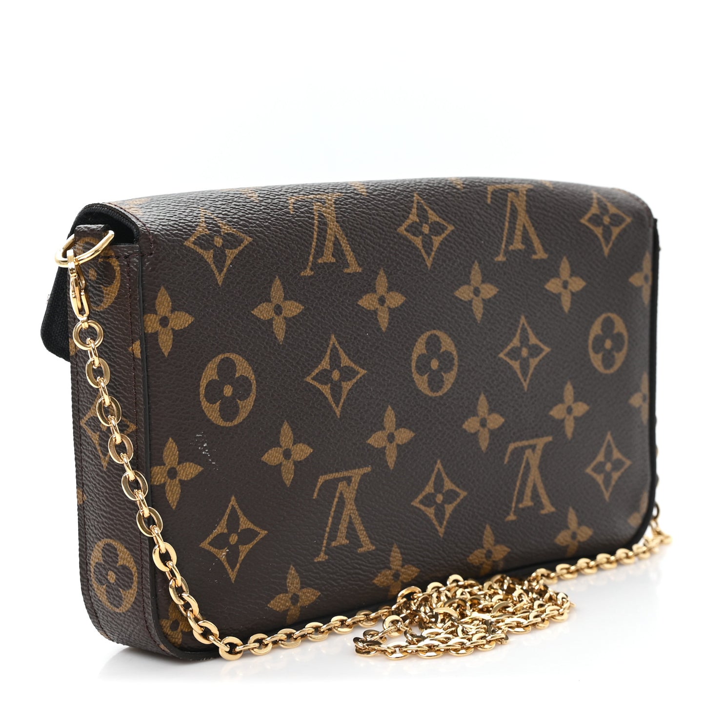 Monogram My LV World Tour Pochette Felicie Chain Wallet Black