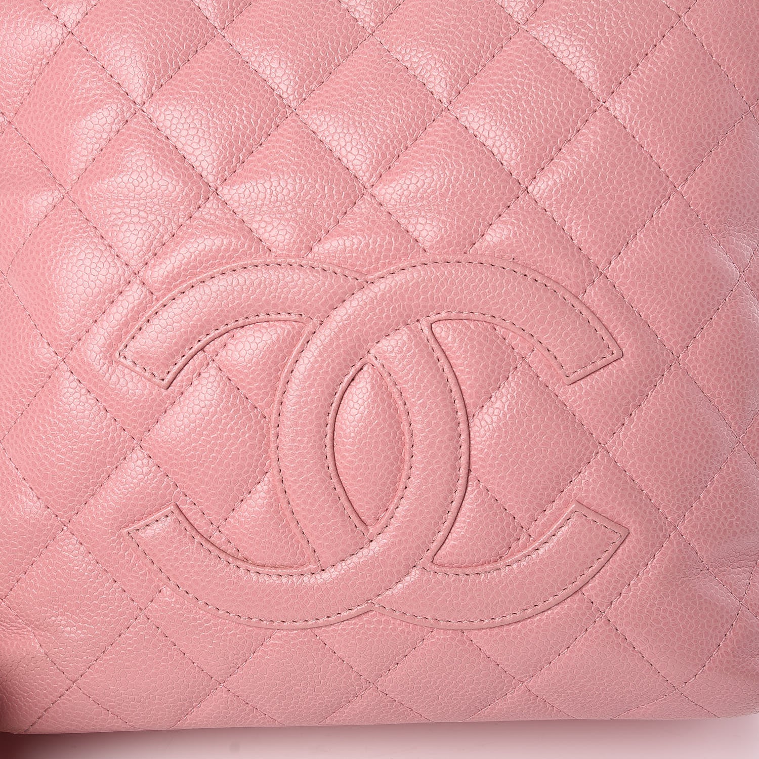 Chanel Caviar Quilted Petit Shopping Tote PST Pink 10 of 10