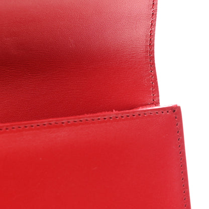 Saint Laurent Calfskin Monogram Cassandre Clutch Rouge Orient 11 of 12