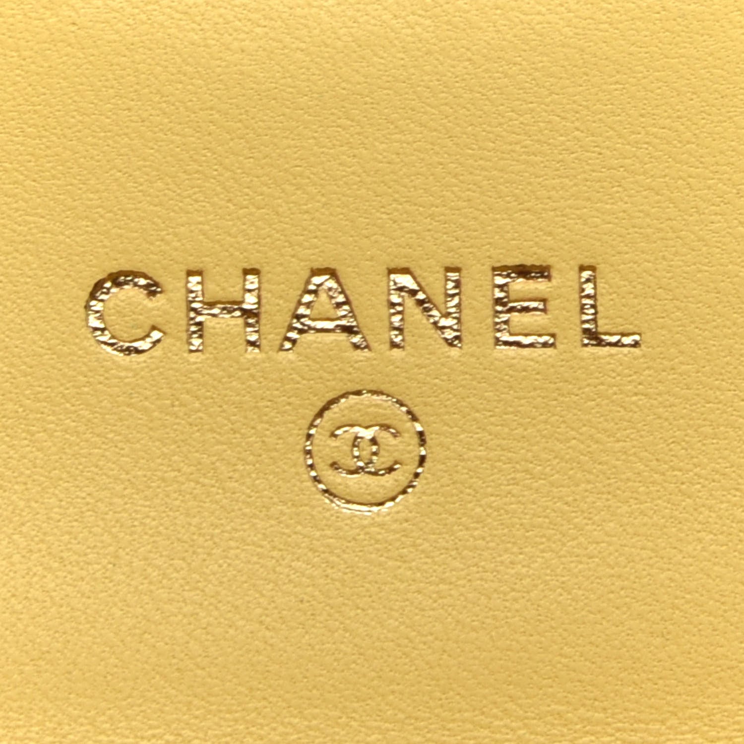 Chanel Lambskin Quilted Flap Card Holder Wallet Pink Yellow 6 of 9