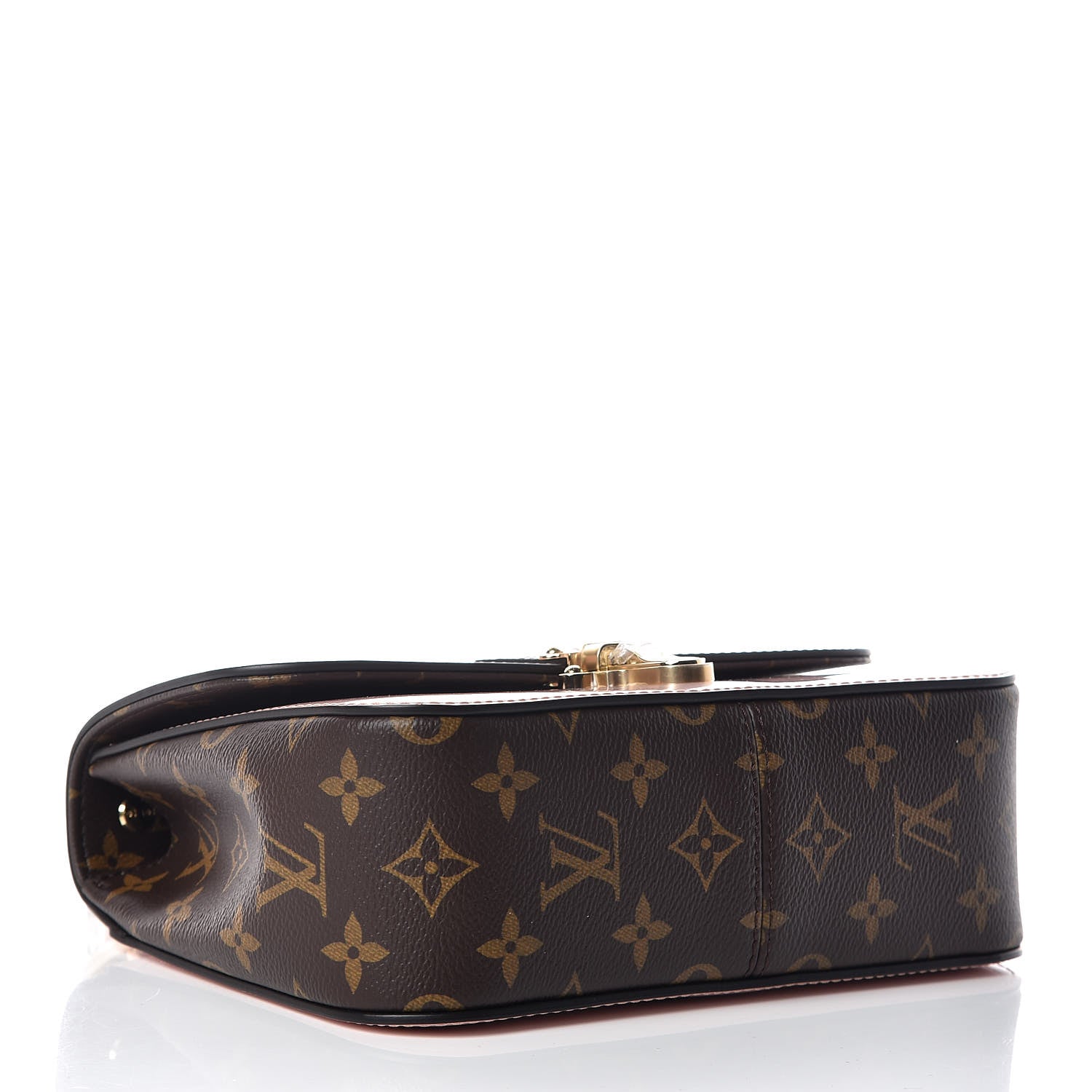 Louis Vuitton Patent Calfskin Monogram Cherrywood BB Rose Ballerine 4 of 9