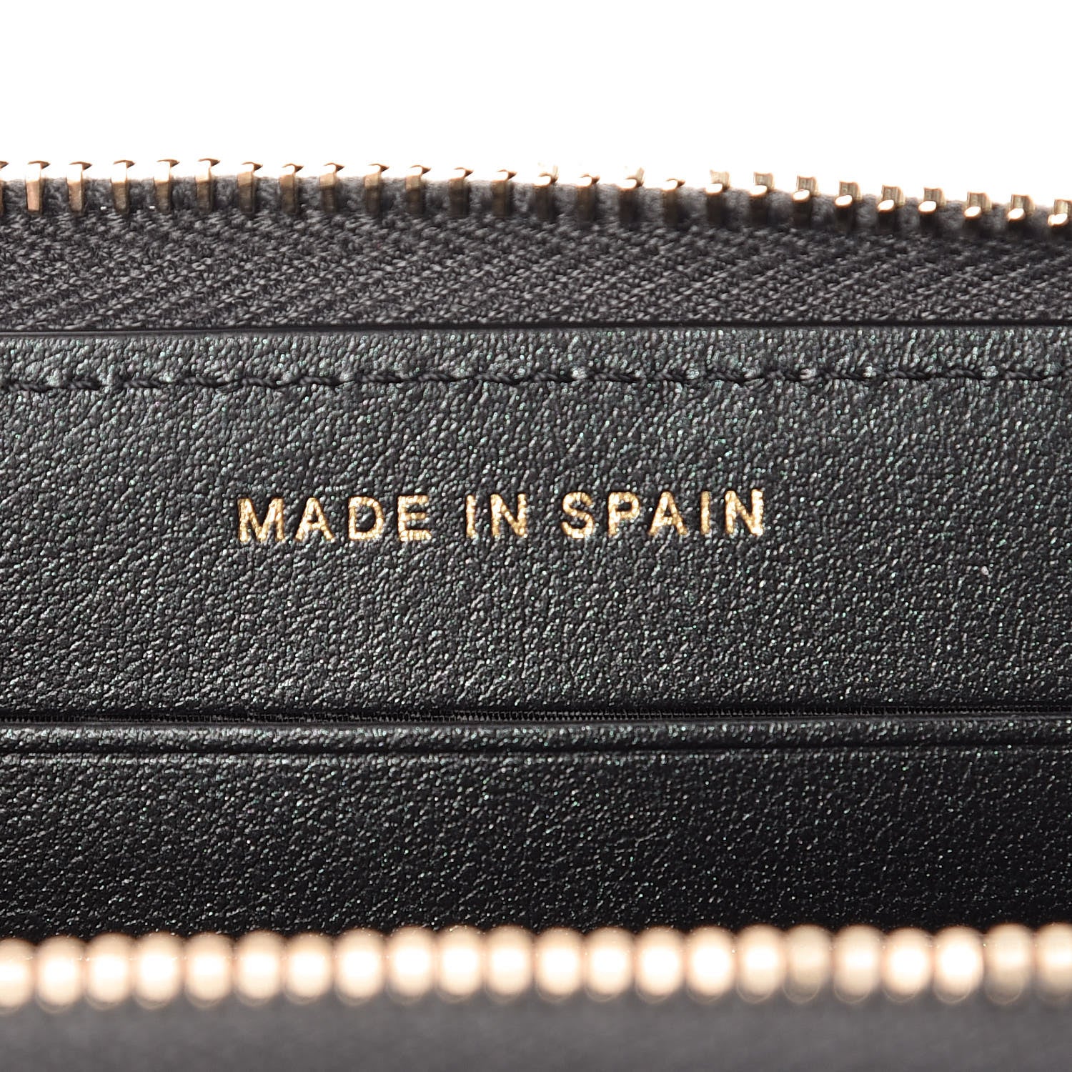 Chanel Iridescent Caviar Quilted Medium Zip Around Wallet Black 7 of 9