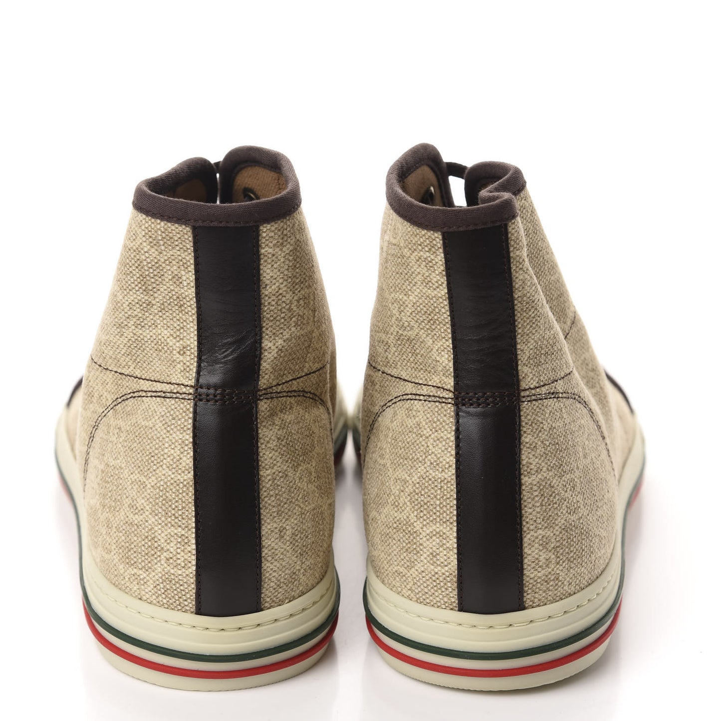 GG Supreme Monogram Mens High Top Sneakers 11.5 Brown