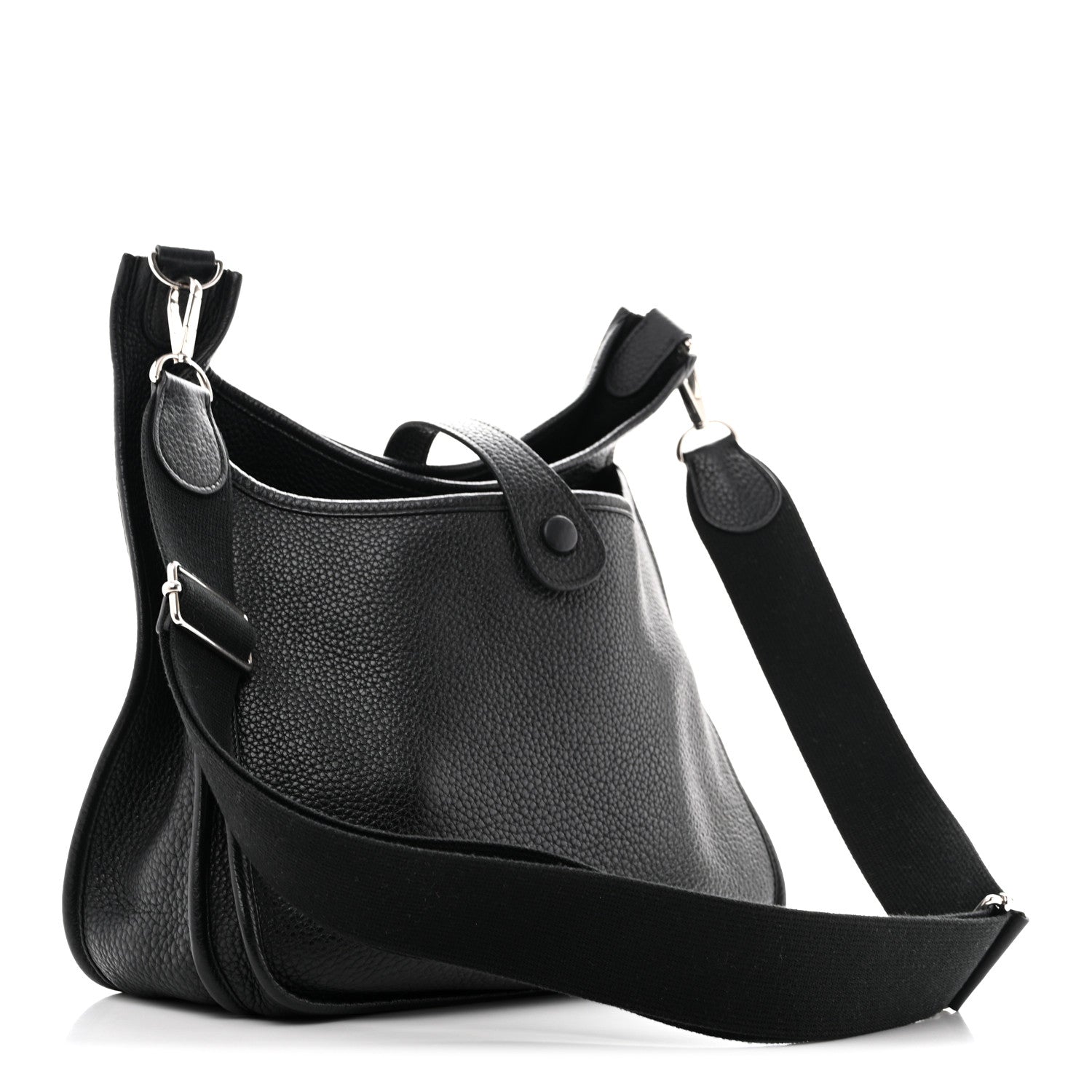 Hermes Taurillon Clemence EVELYNE III GM Black 3 of 16