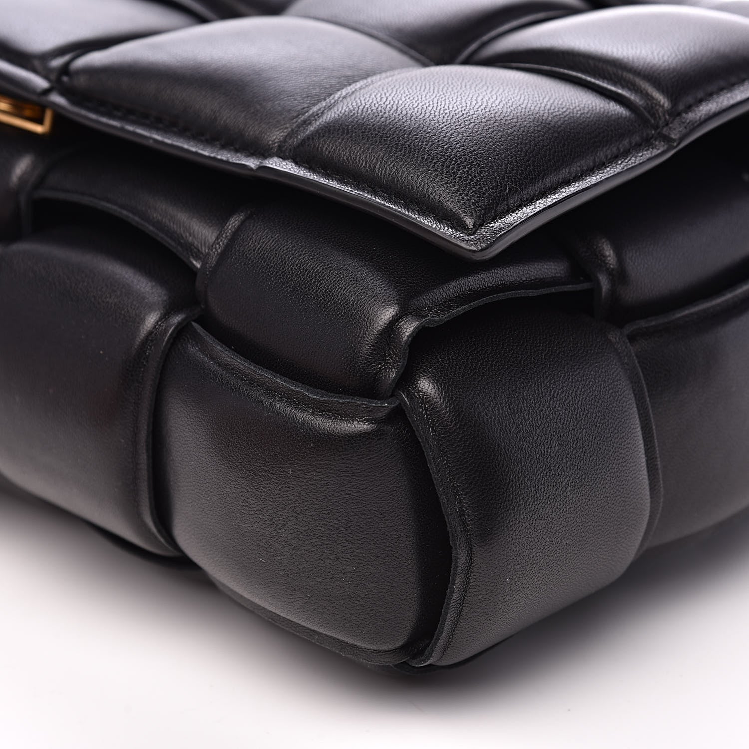 Bottega Veneta Nappa Maxi Intreccio Padded Cassette Crossbody Bag Black 8 of 9