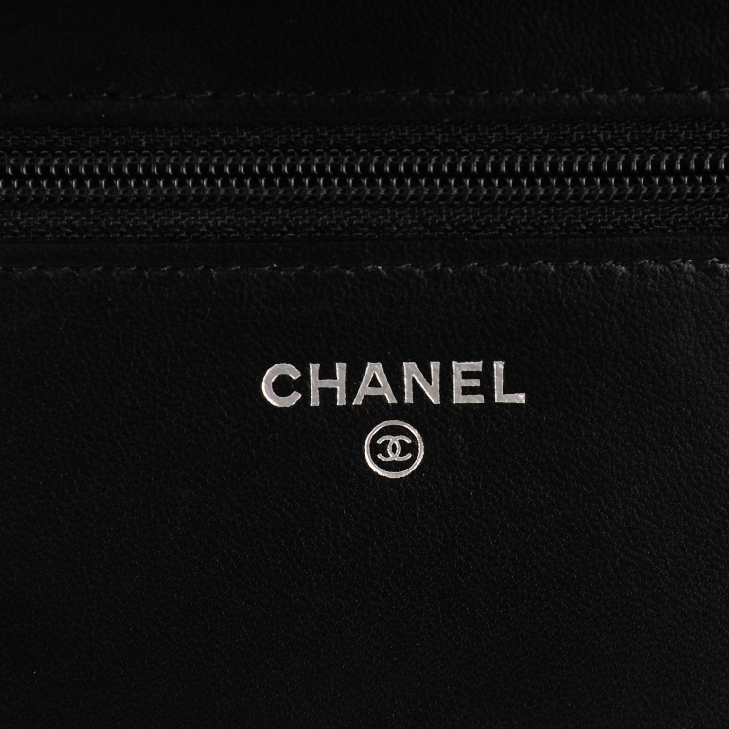 Chanel Lambskin Quilted Wallet On Chain WOC Black 6 of 8