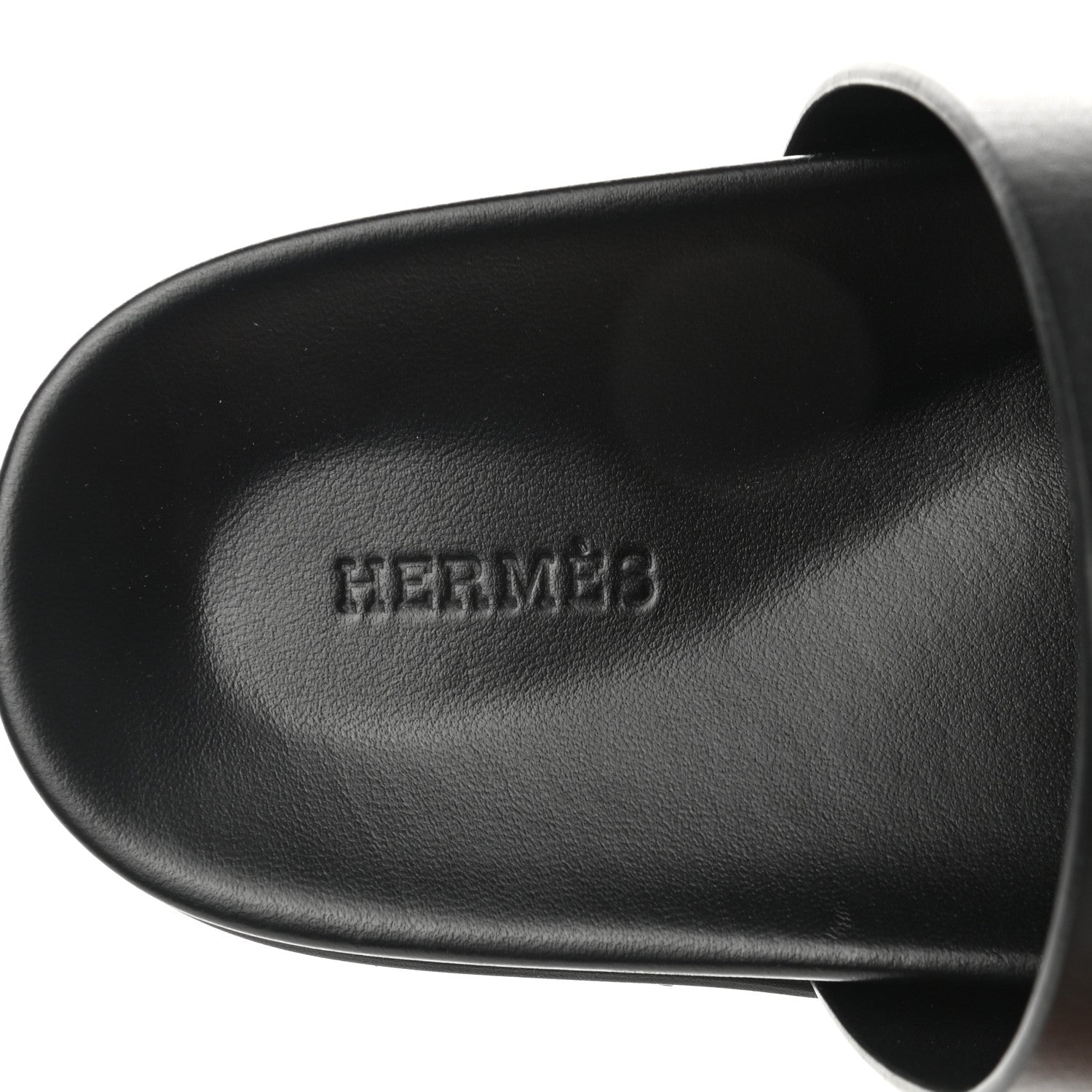 Hermes Calfskin Mens Chypre Sandals 43 Black 7 of 10