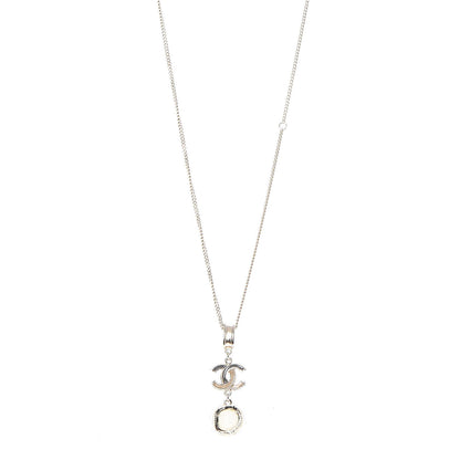 Chanel Enamel Gripoix Crystal CC Necklace Gold 1 of 6