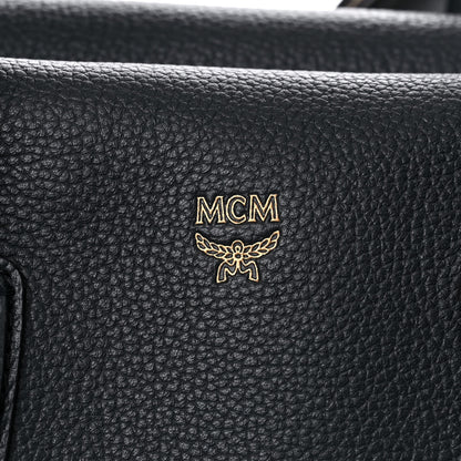 MCM Grained Calfskin Medium Milla Tote Phantom Grey 7 of 12