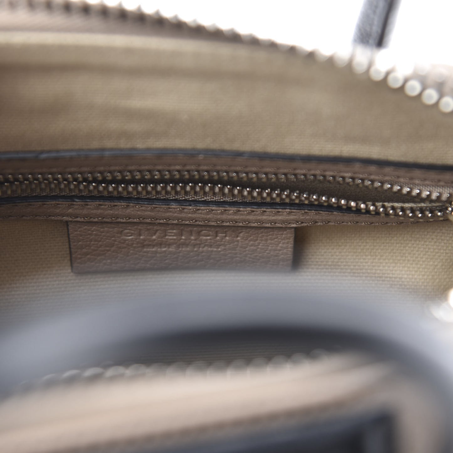 Sugar Goatskin Mini Tri-Color Antigona Linen