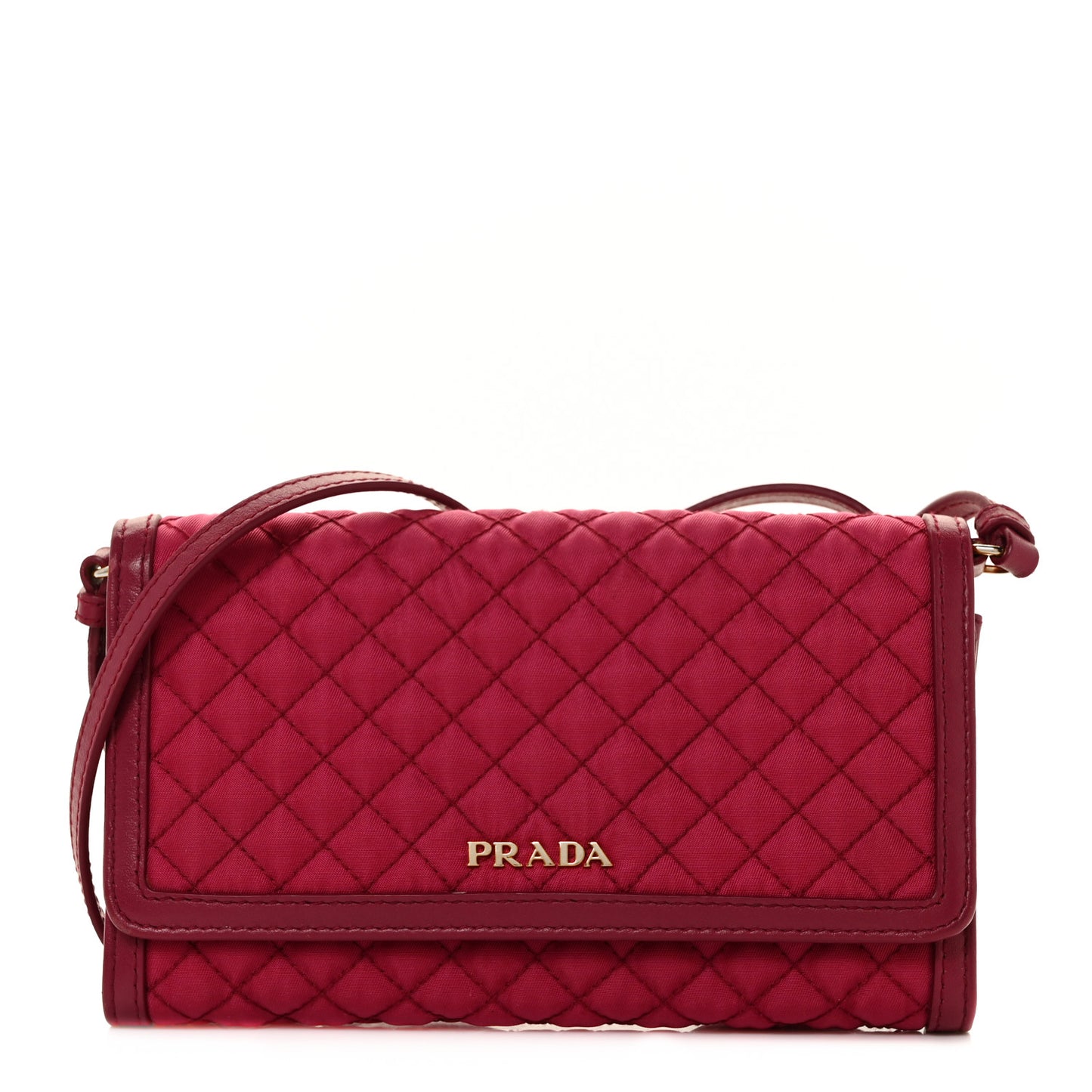 Tessuto Quilted Mini Crossbody Wallet Ibisco