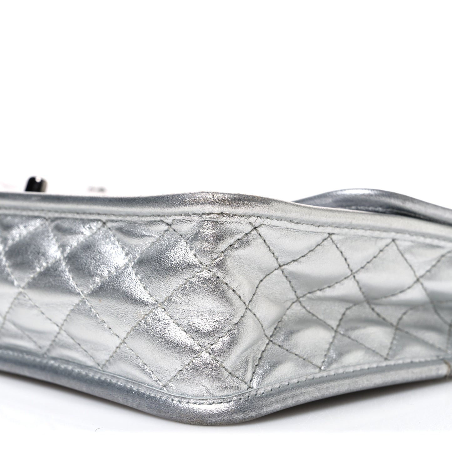 Vinyl Large Ice Cube Flap Silver