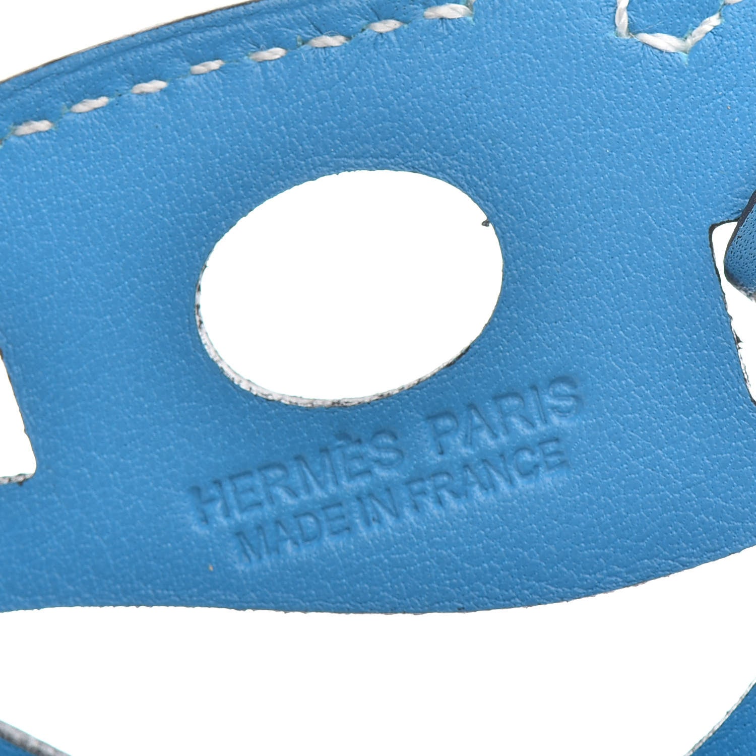 Hermes Swift Paddock Cheval Horse Bag Charm Bleu Zanzibar 3 of 3