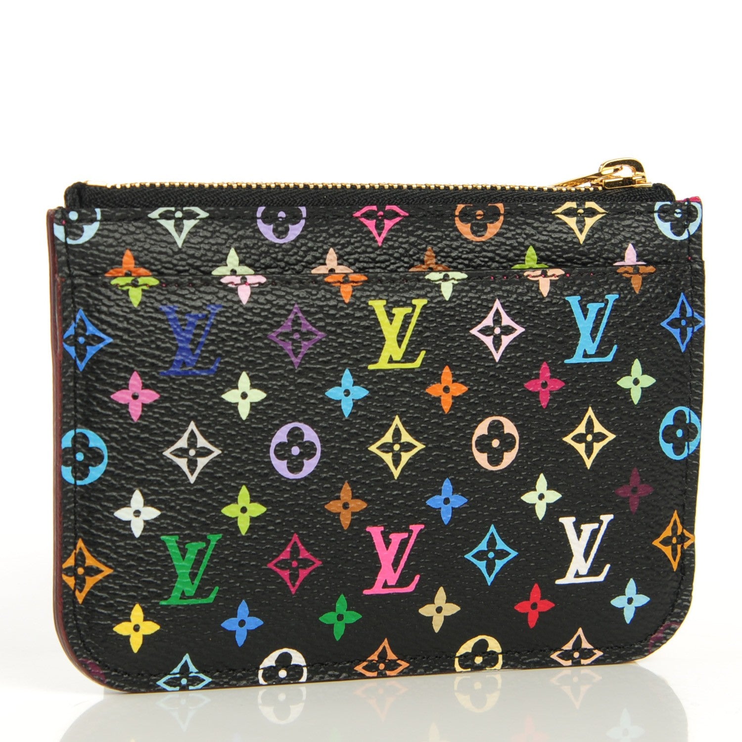 Louis Vuitton Monogram Multicolor Key Pouch Black Grenade 3 of 6