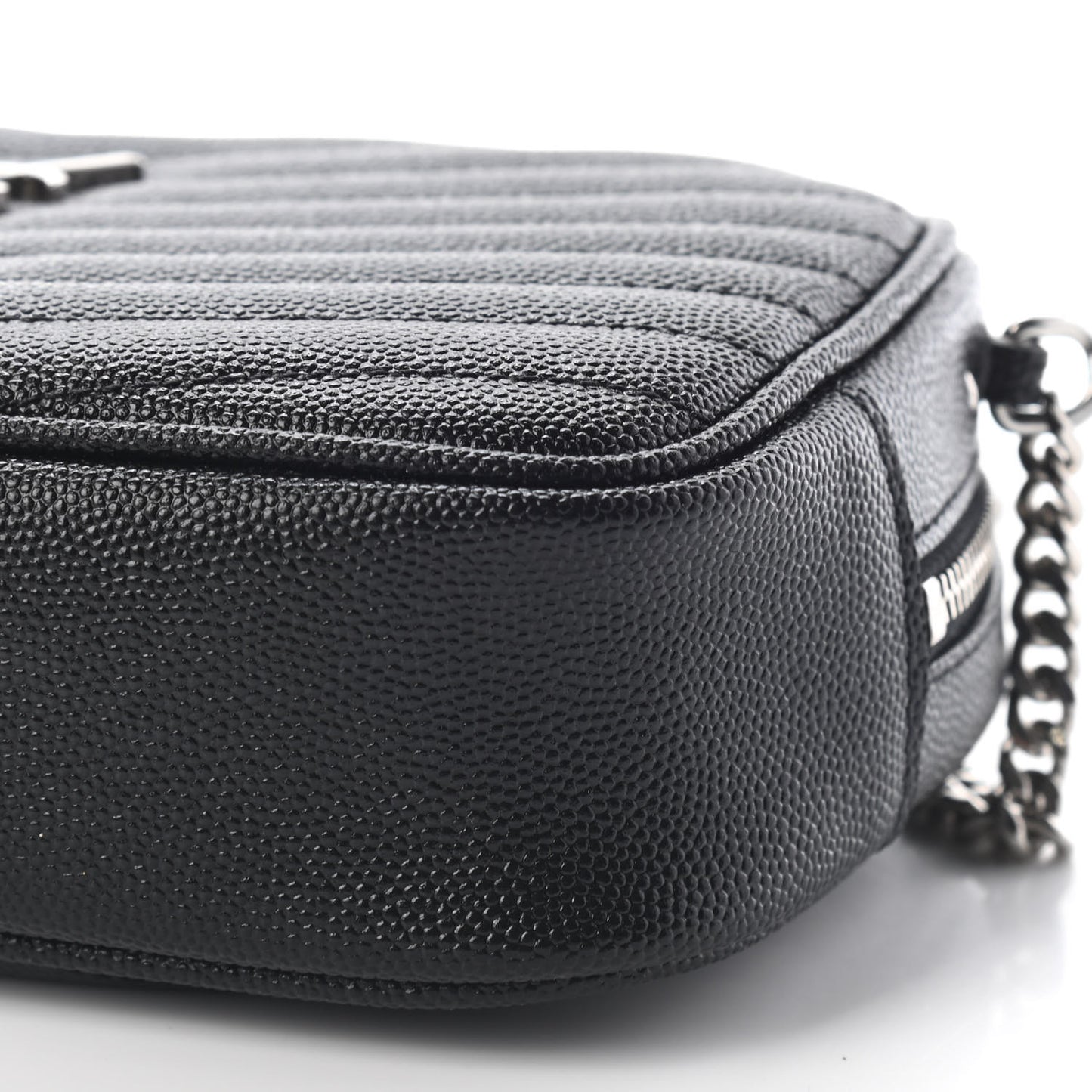 Grain De Poudre Matelasse Monogram Mini Lou Camera Bag Black