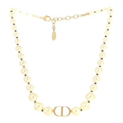 Christian Dior Pearl 30 Montaigne Choker Necklace Gold 4 of 7