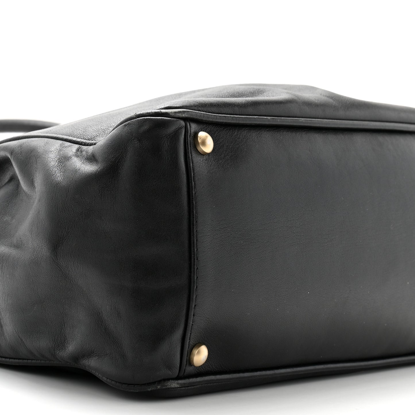 Lambskin Camellia Tote Black