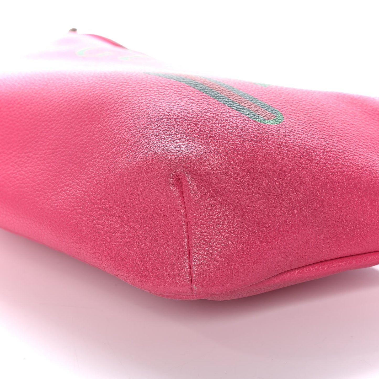 Grained Calfskin Logo Belt Bag Pink