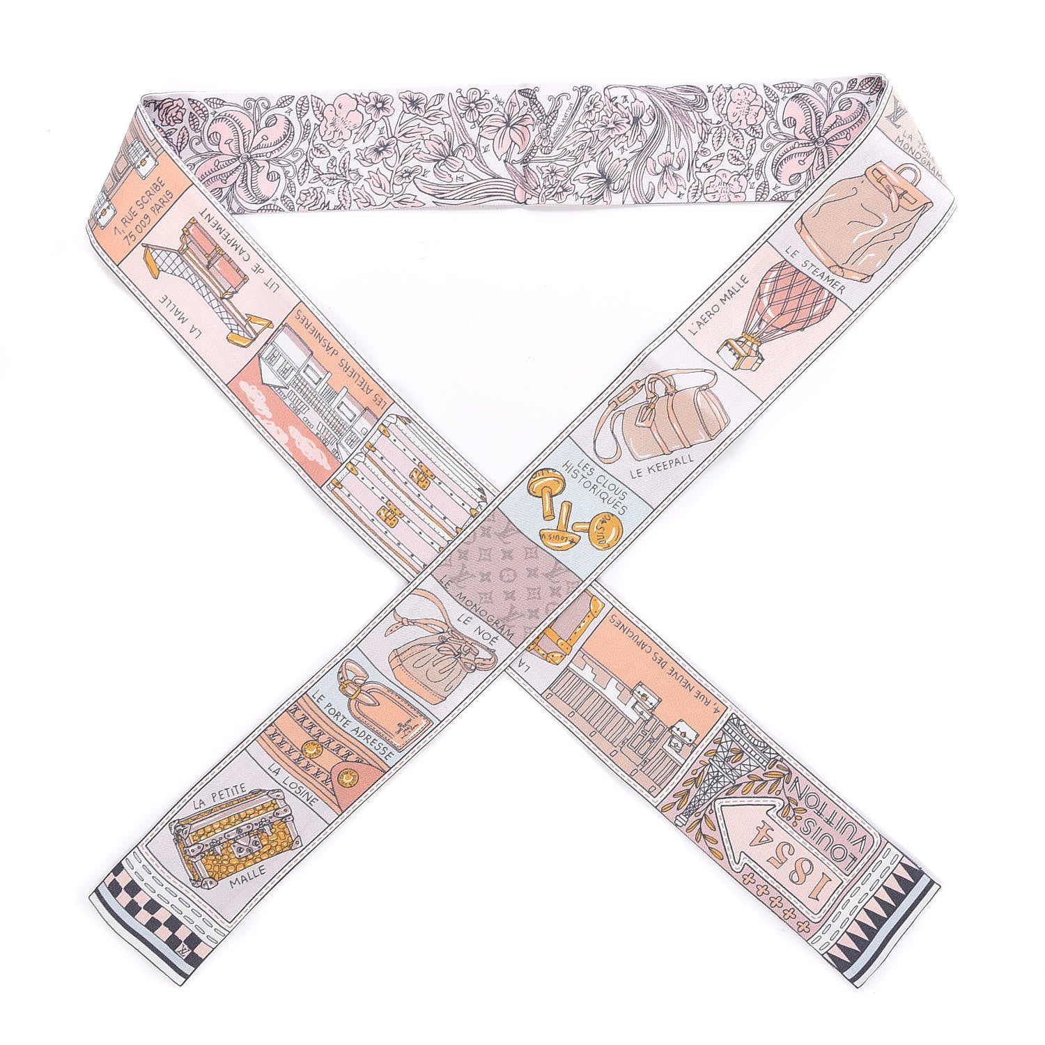 Louis Vuitton Silk Jeu De Louis BB Bandeau Blush 1 of 4