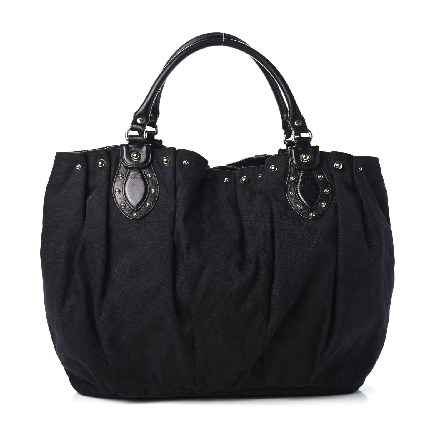 Monogram Studded Pelham Tote Black