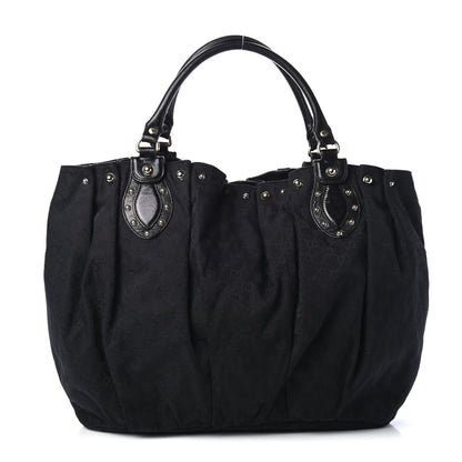 Gucci Monogram Studded Pelham Tote Black 1 of 5