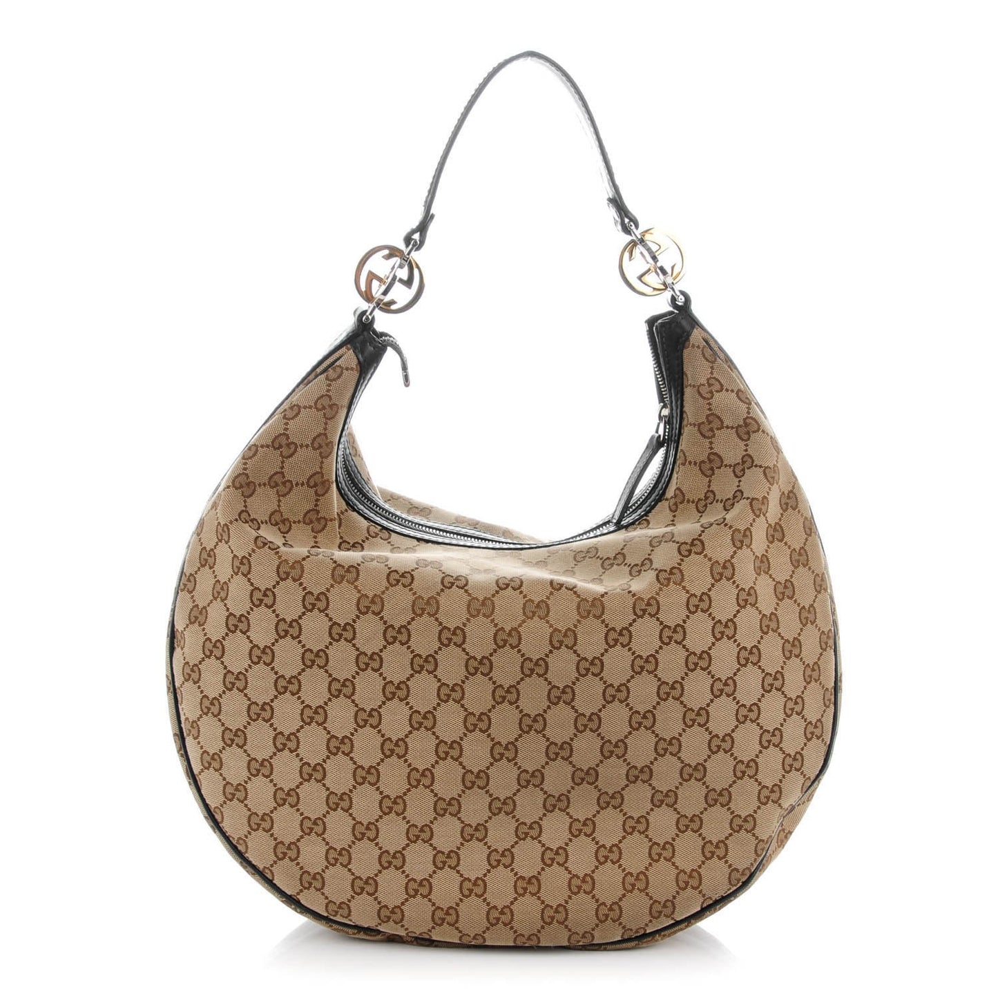 Monogram GG Twins Large Hobo Black