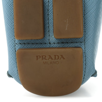 Prada Saffiano Logo Womens Loafers 39 Turchese 7 of 11