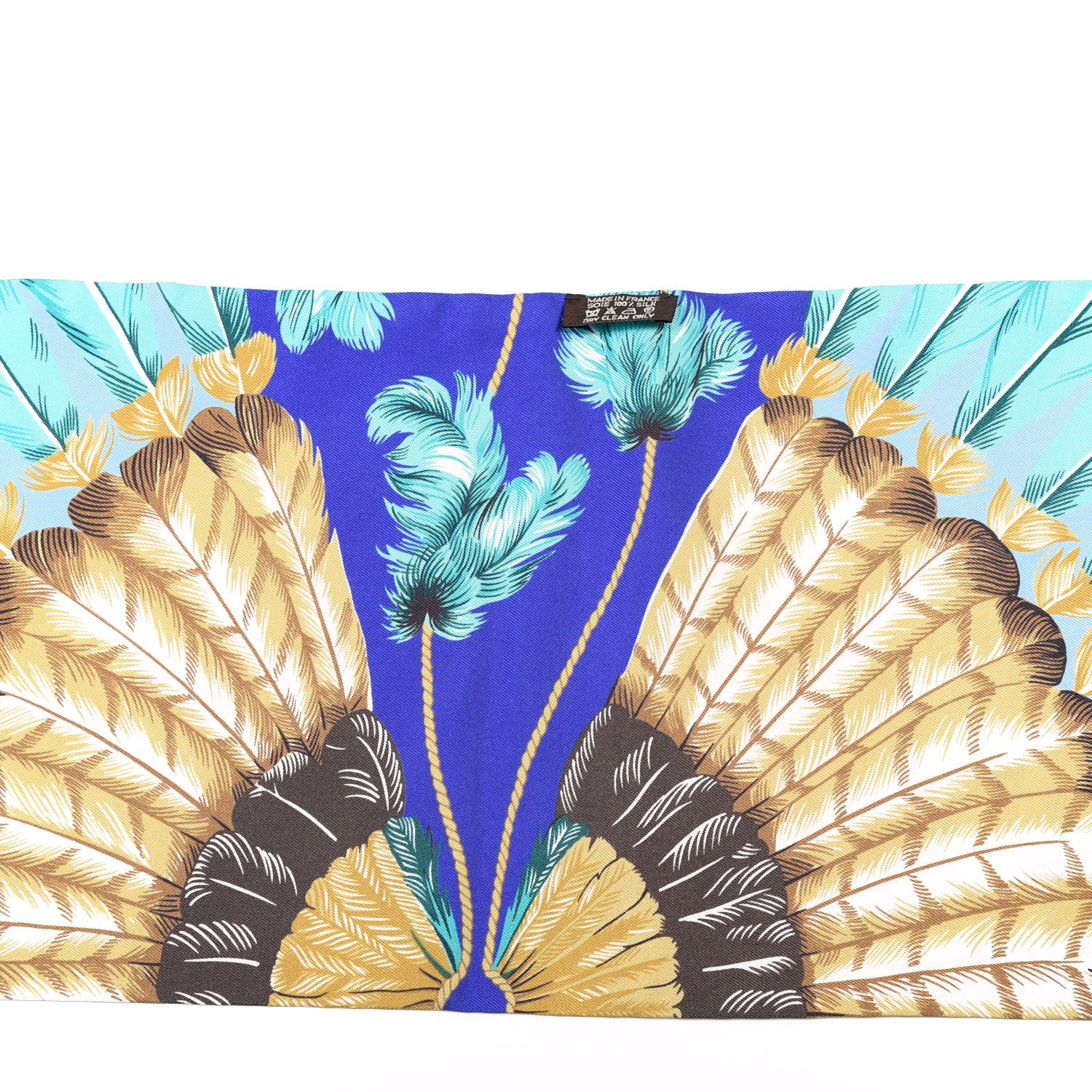 Hermes Silk Brazil Maxi Twilly Encre Turquoise Bronze 4 of 5