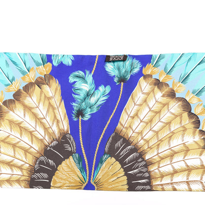 Hermes Silk Brazil Maxi Twilly Encre Turquoise Bronze 4 of 5