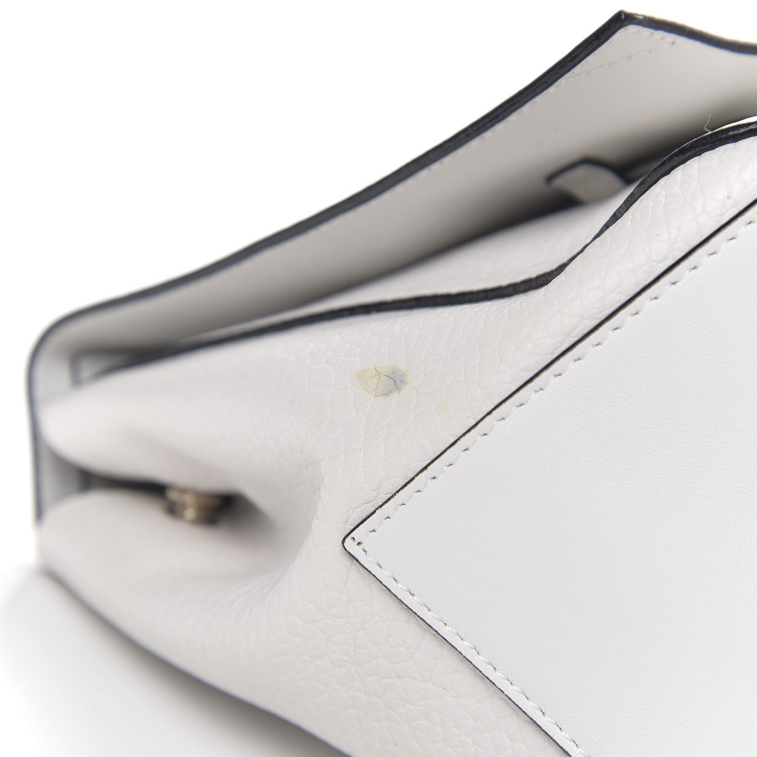 Proenza Schouler Pebbled Calfskin Double Sided PS Courier Bag White 10 of 12