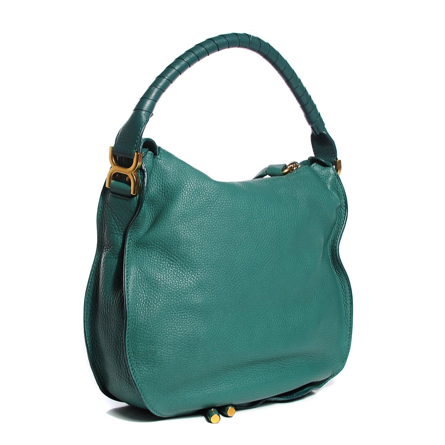 Calfskin Medium Marcie Hobo Emerald