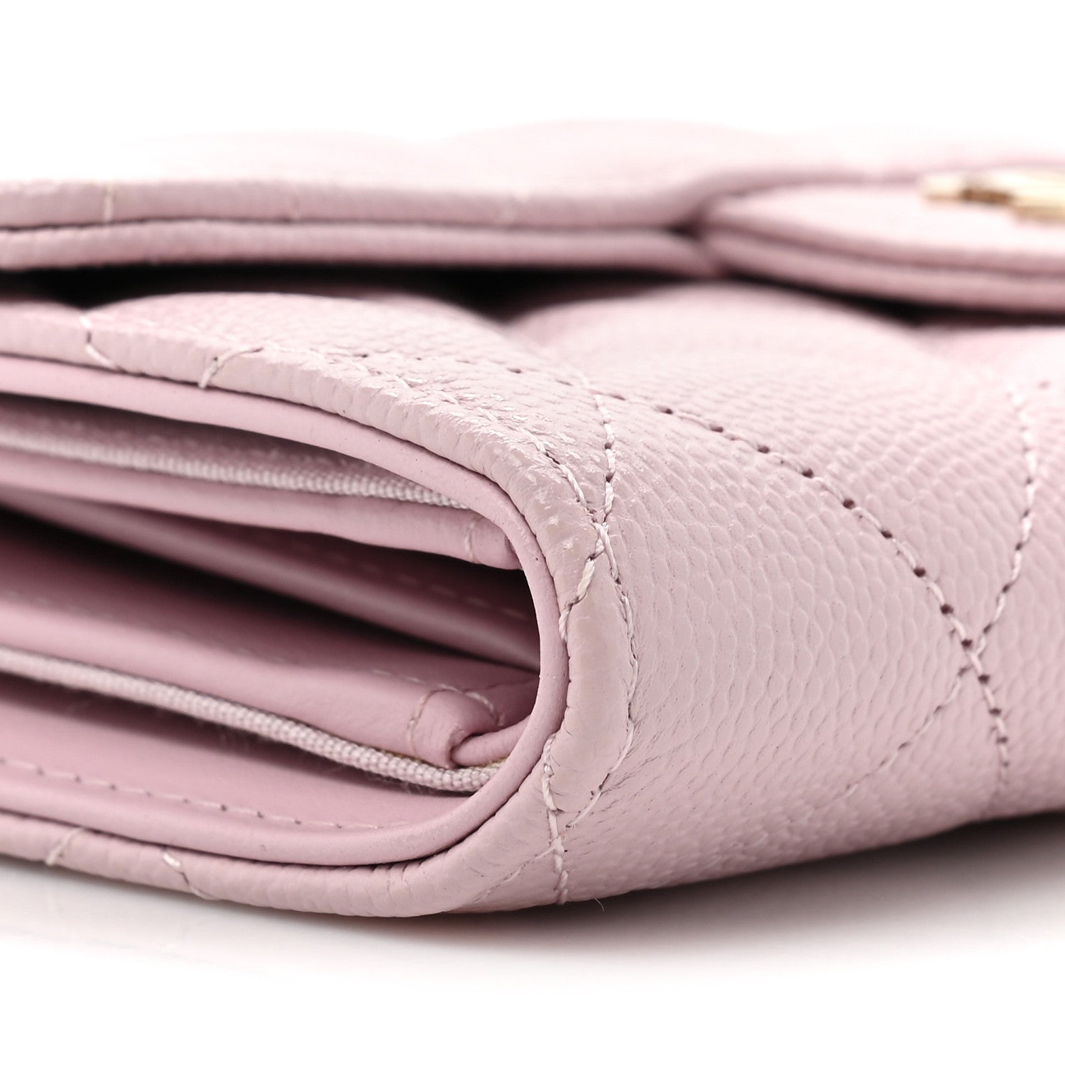 Chanel Caviar Quilted Medium Flap Wallet Light Pink 10 of 10