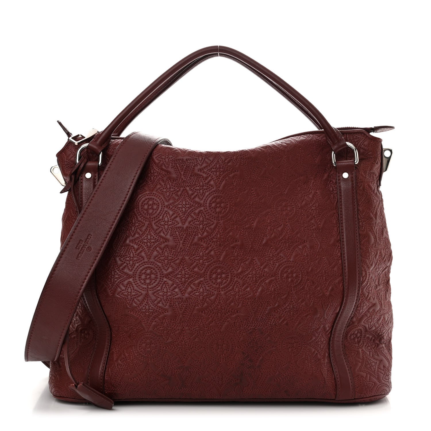 Louis Vuitton Monogram Lambskin Antheia Ixia MM Fuchsia 1 of 13