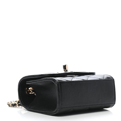 Chanel Lambskin Quilted Mini Trendy CC Chain Wallet Black 4 of 9