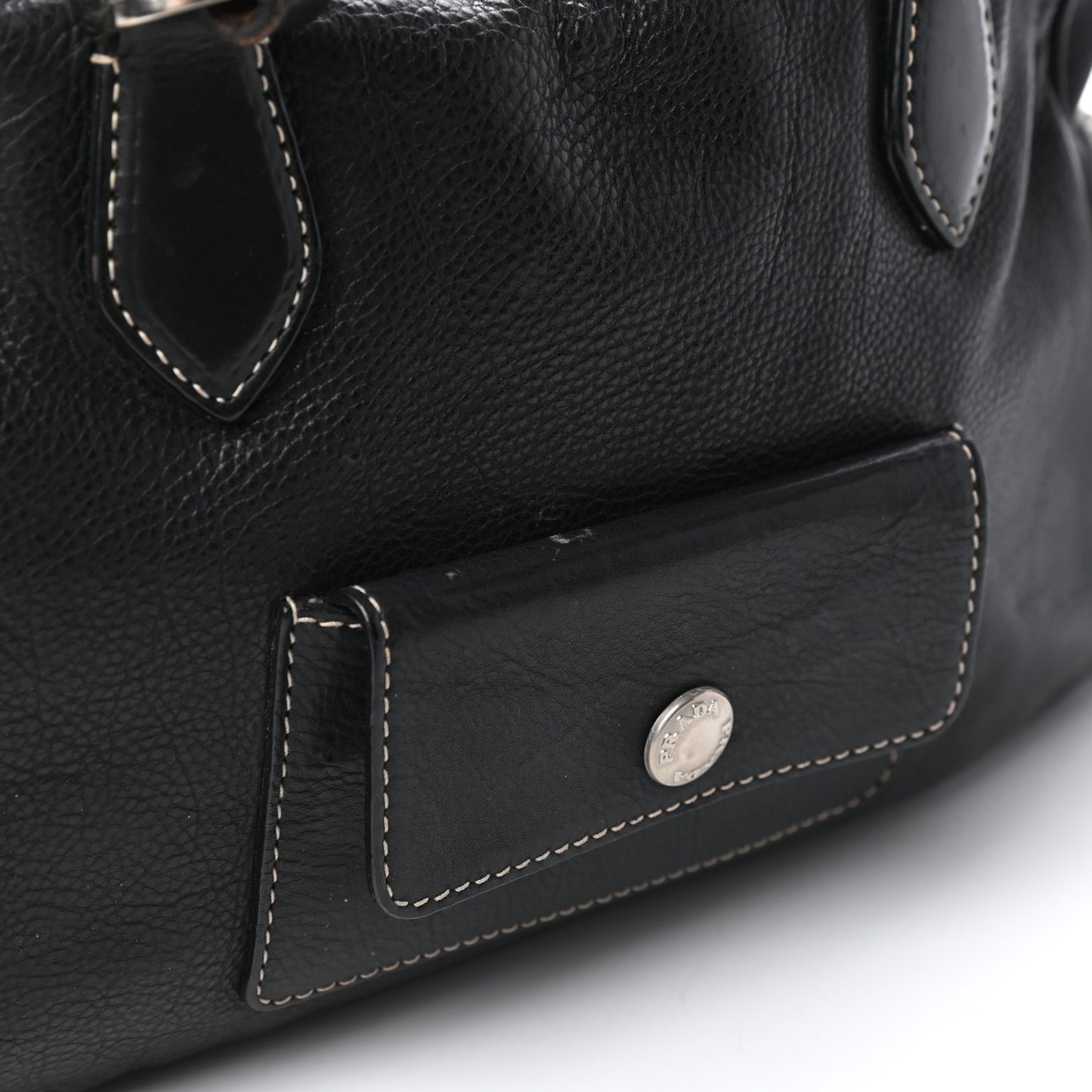 Vitello Daino Satchel Black