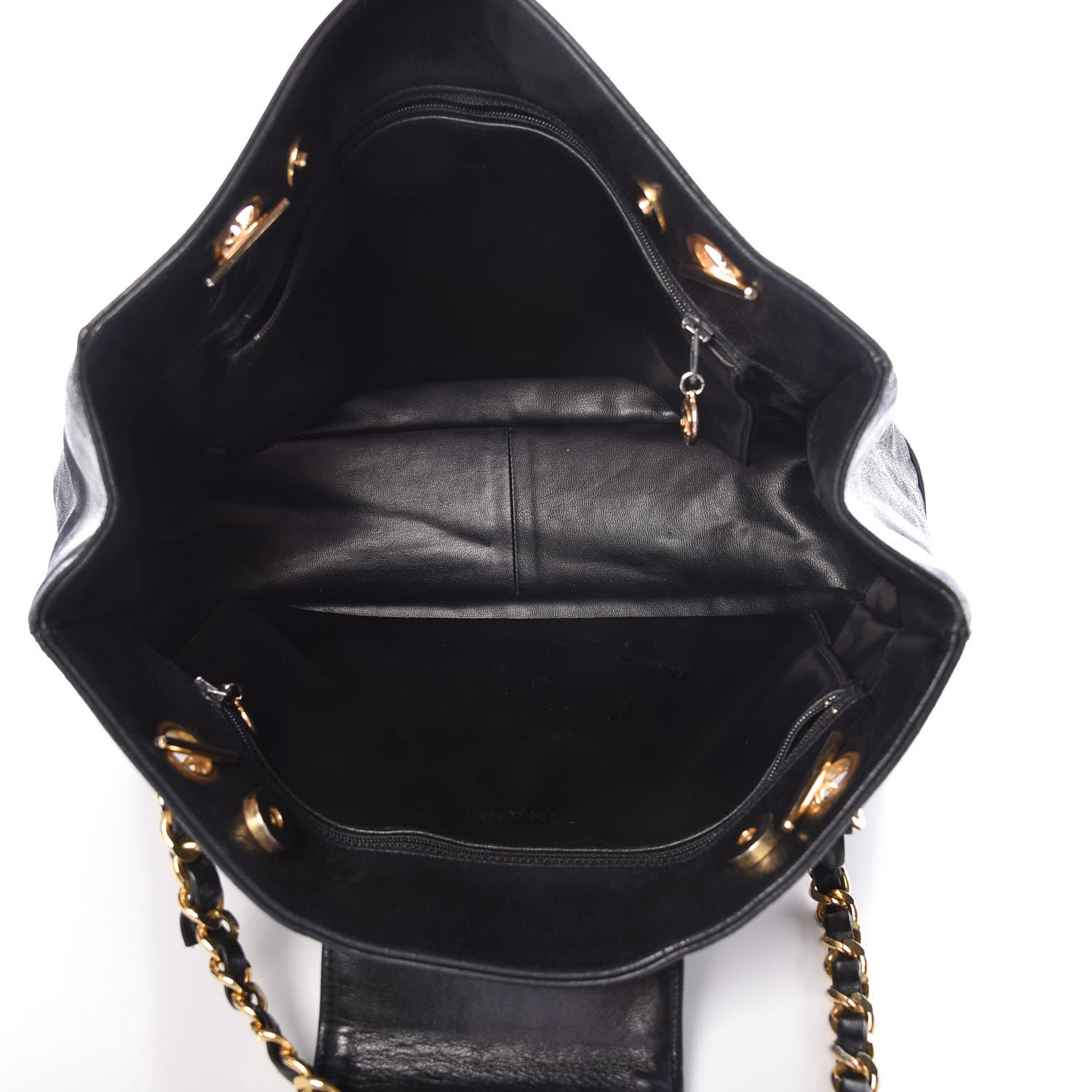 Chanel Lambskin Quilted Tote Black 5 of 16